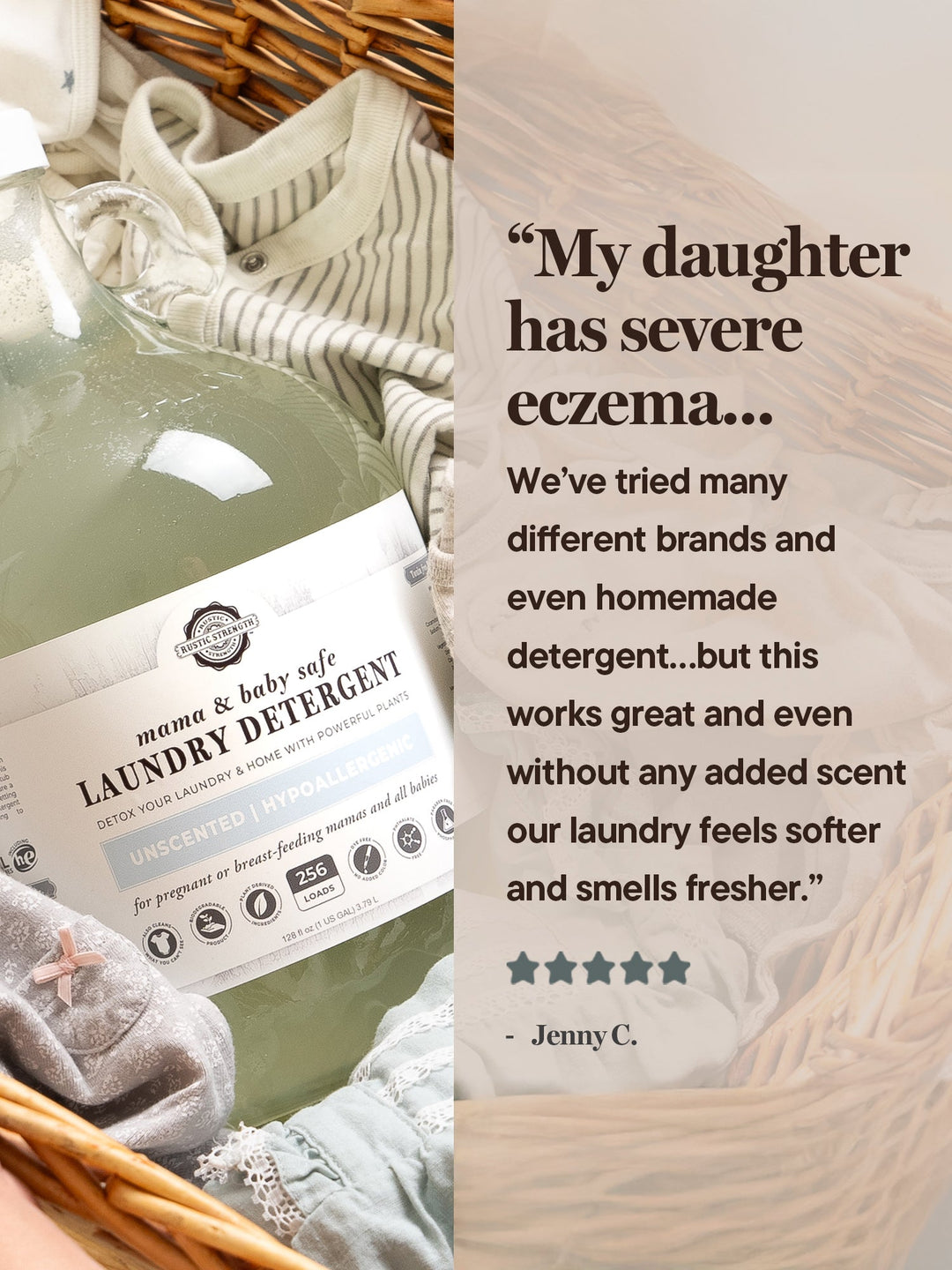 Rustic Strength Laundry Detergent | Mama + Baby Safe