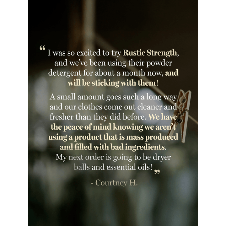 Rustic Strength Powder Laundry Detergent