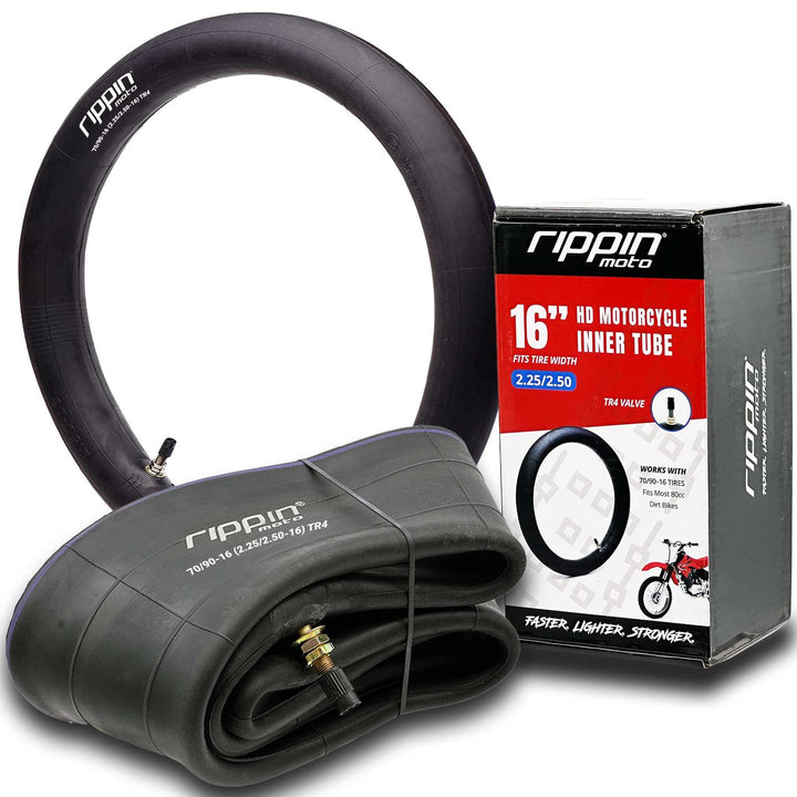 Rippin Moto 70/90-16 2.25/2.5-16 Heavy Duty 16" Inner Tube 3mm Thick
