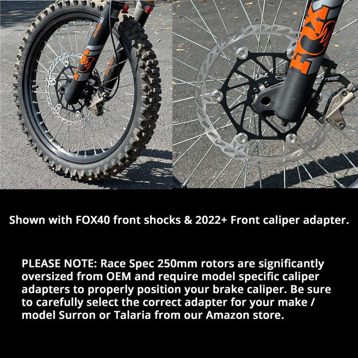 Rippin Moto 250mm Race Spec Oversize Brake Rotor Front