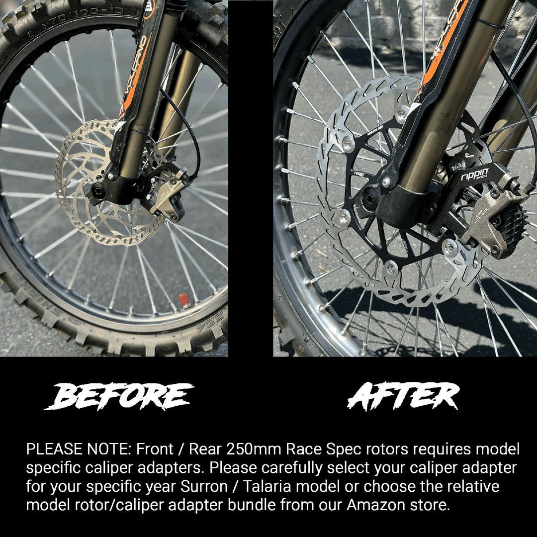 Rippin Moto 250mm Race Spec Oversize Brake Rotor Front