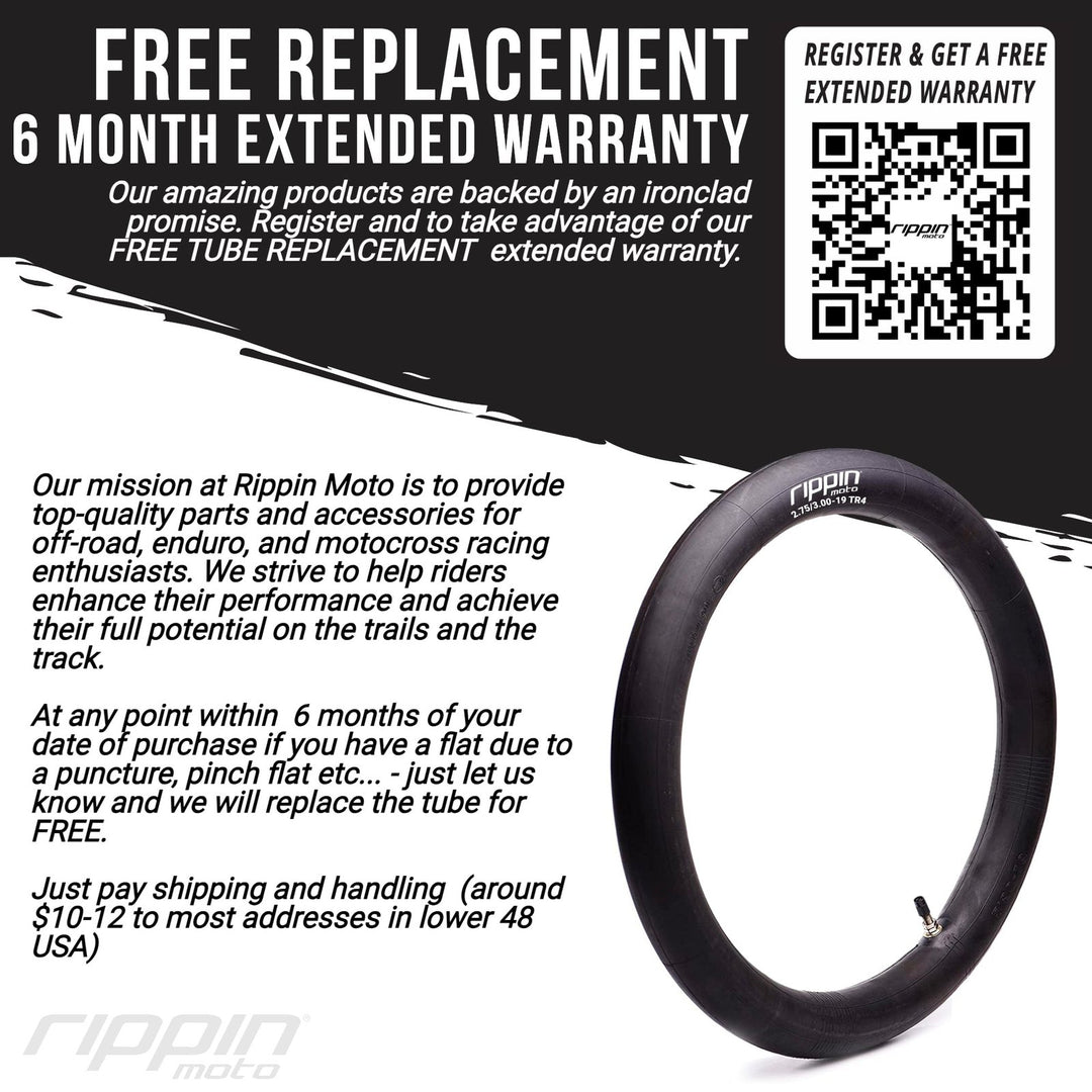 Rippin Moto 90/90-21 3.00 x 21 Heavy Duty 21" Inner Tube 3mm Thick