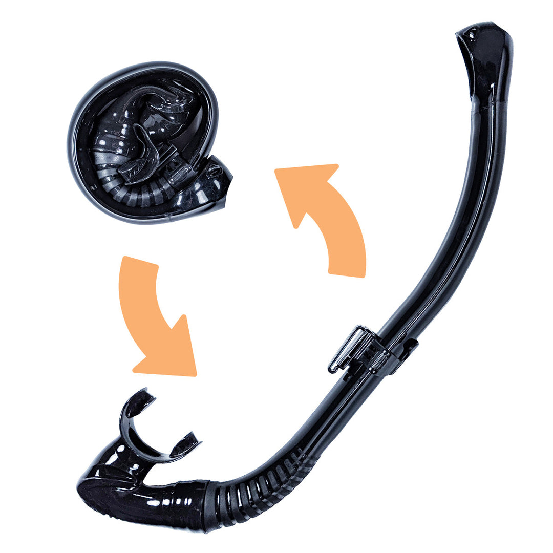 Spiral Freediving Snorkel - Compact Backup Snorkel