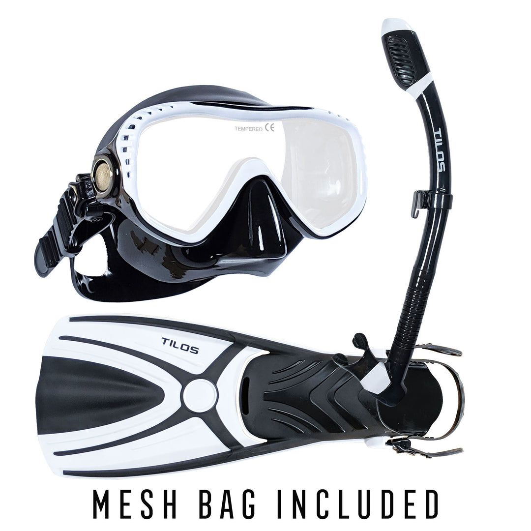 Visionary II Snorkeling Mask and Fins Package