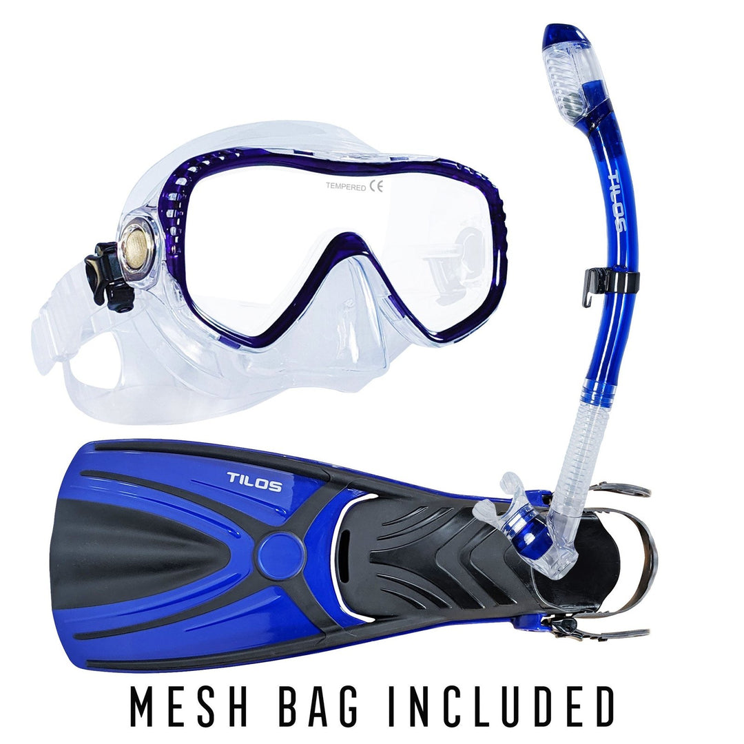 Visionary II Snorkeling Mask and Fins Package