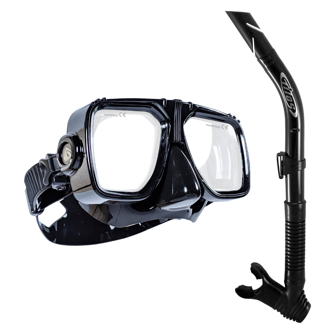 Universal Mask Splash Snorkel Combo Set for Diving