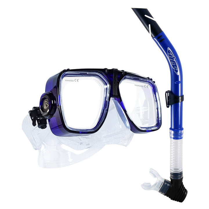 Universal Mask Splash Snorkel Combo Set for Diving