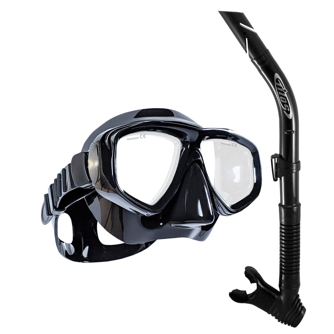 Fantasia Snorkel Mask Combo Set - Best for Various Faces