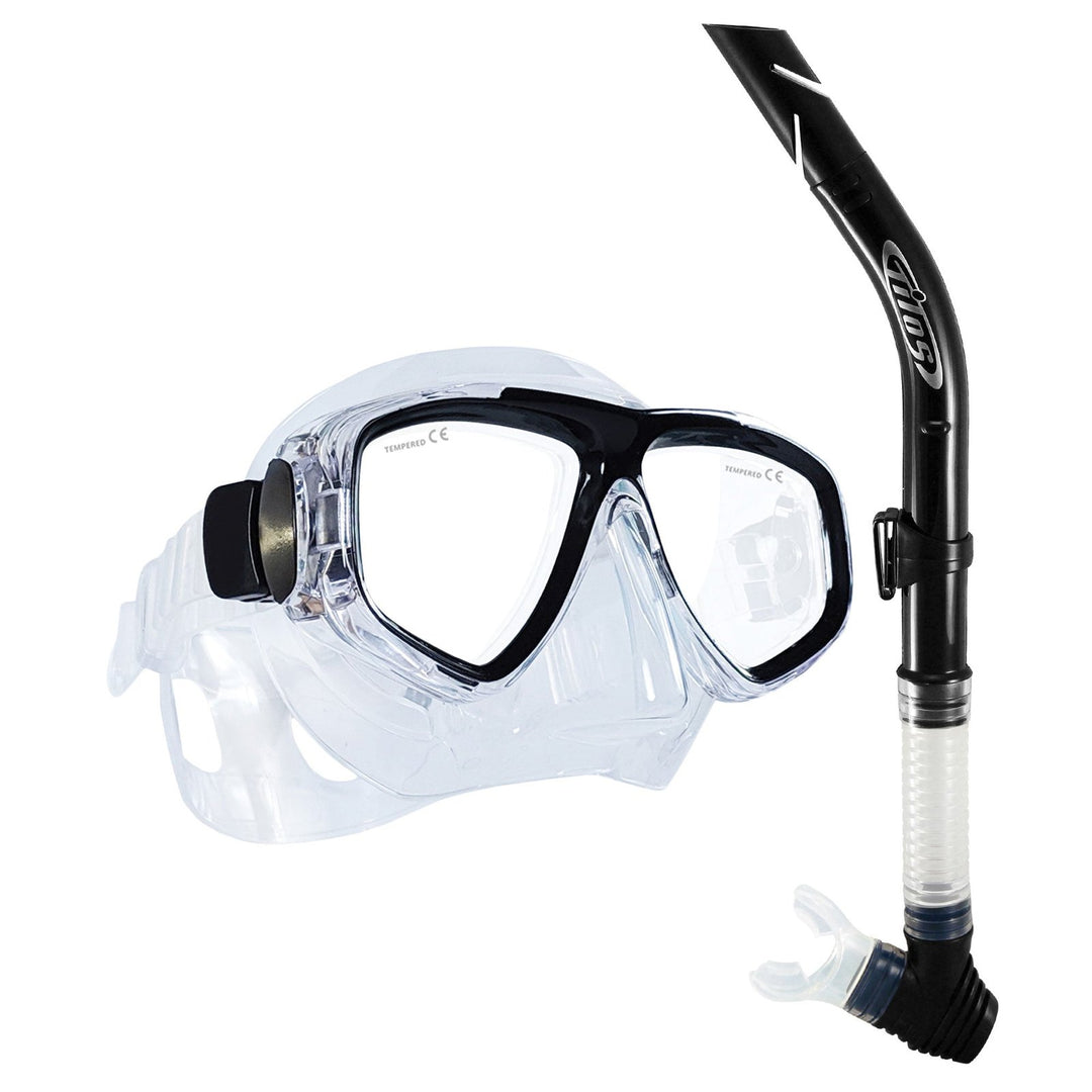 Fantasia Snorkel Mask Combo Set - Best for Various Faces