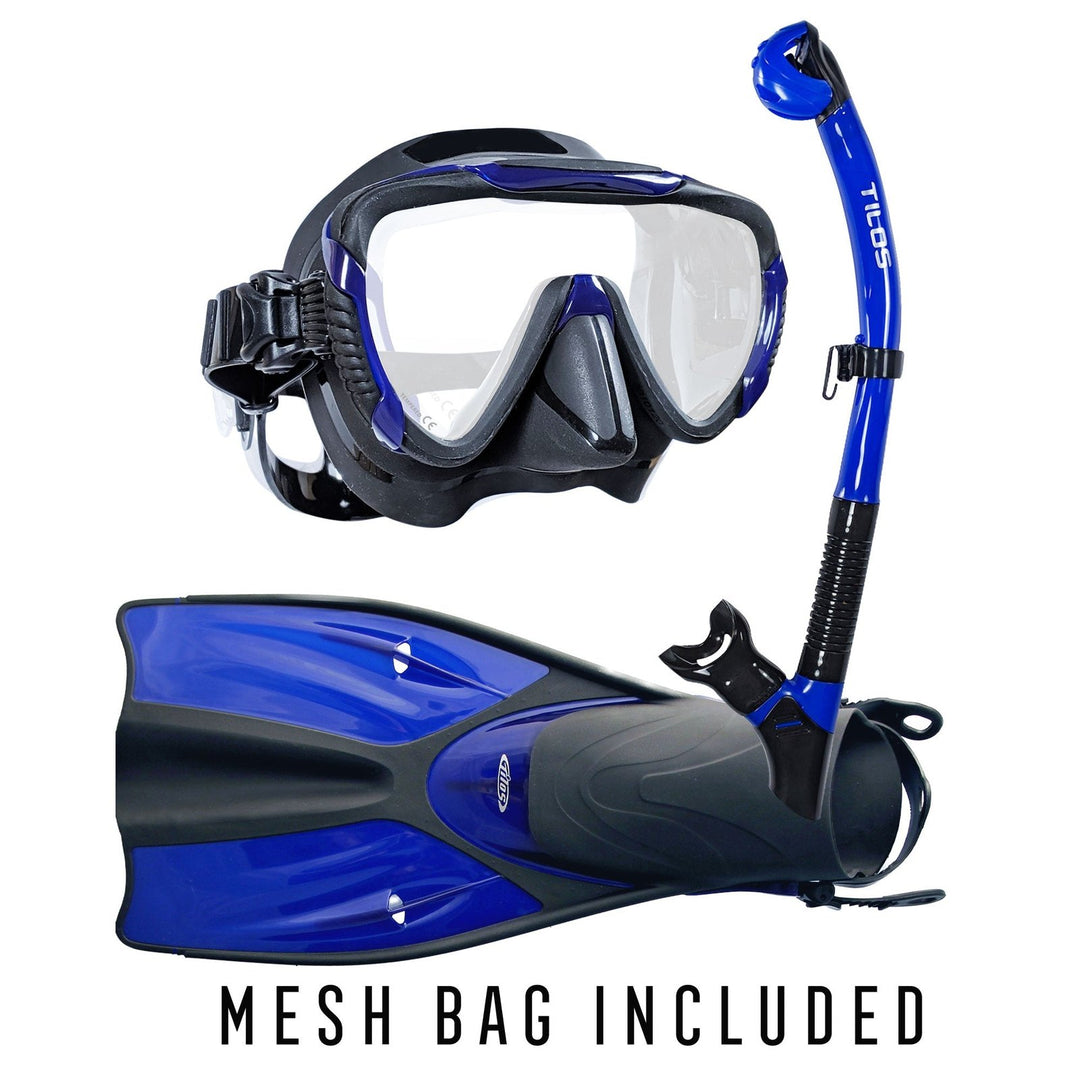 Morphi Mask and Orion Dry Snorkel Package for Snorkeling