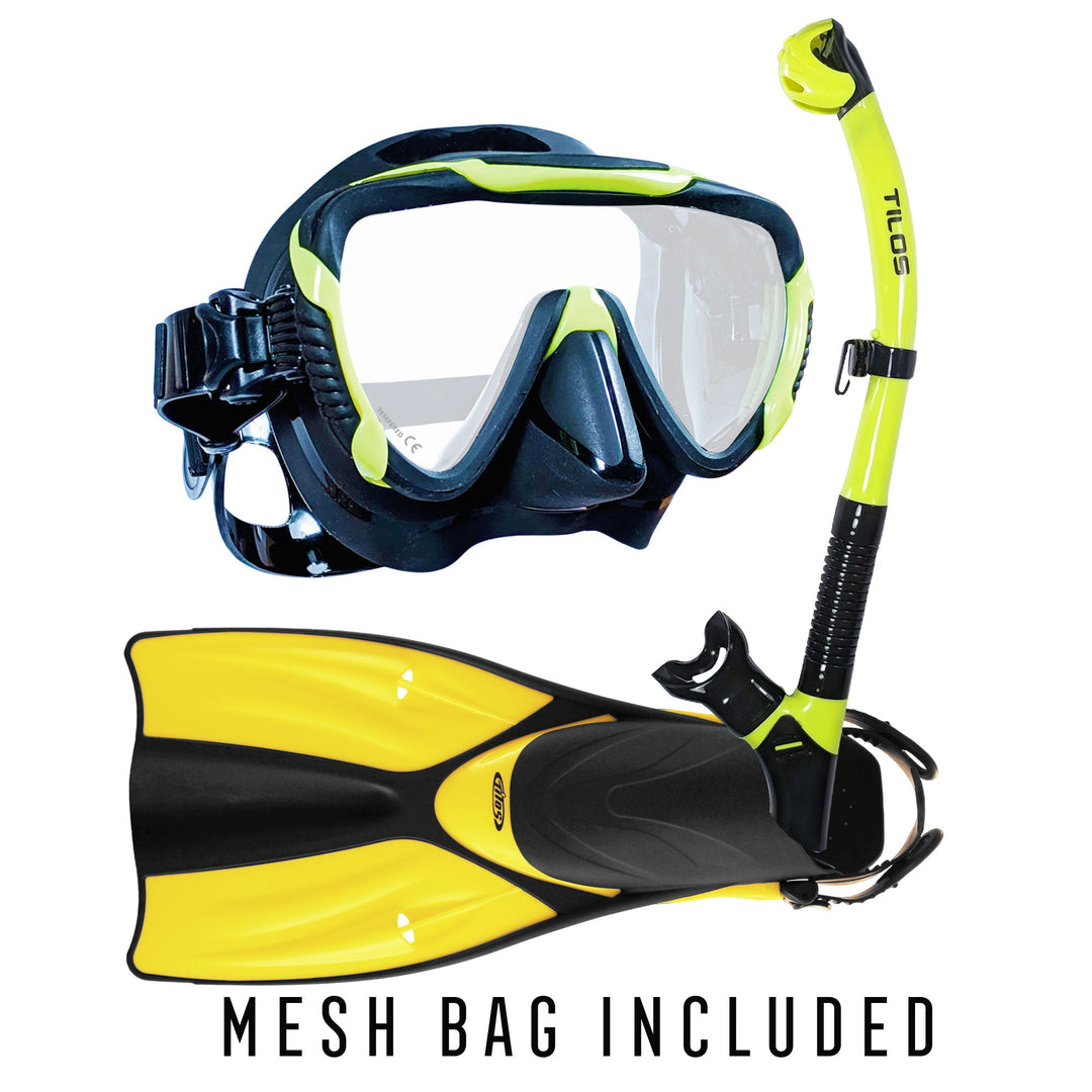 Morphi Mask and Orion Dry Snorkel Package for Snorkeling