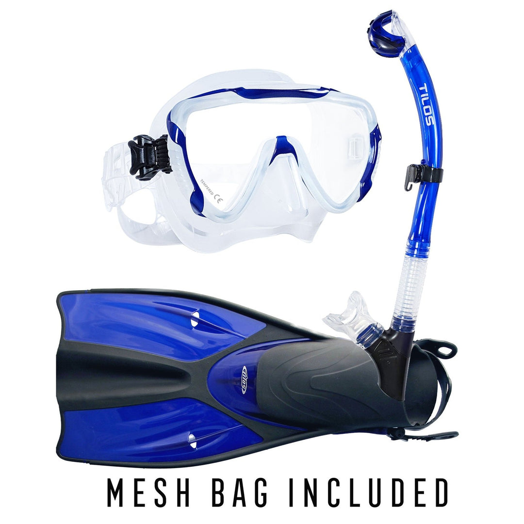 Morphi Mask and Orion Dry Snorkel Package for Snorkeling