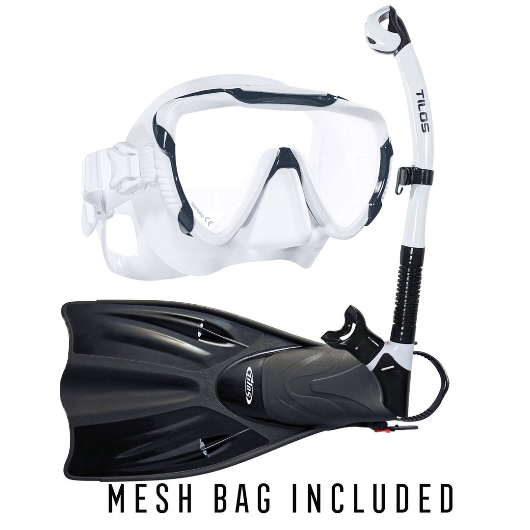 Morphi Mask and Orion Dry Snorkel Package for Snorkeling