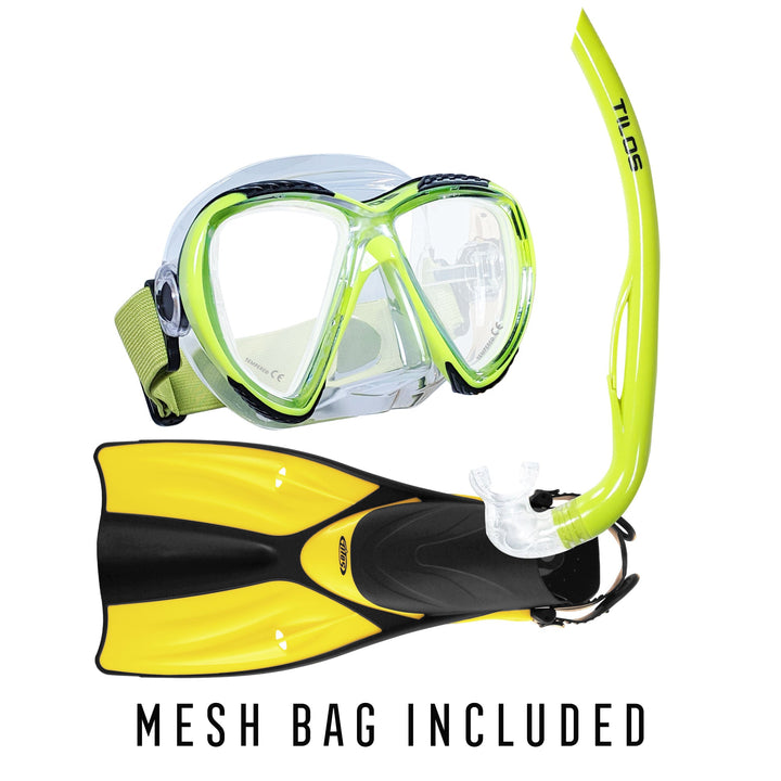 Cogito Snorkeling Mask and Fins Combo Package