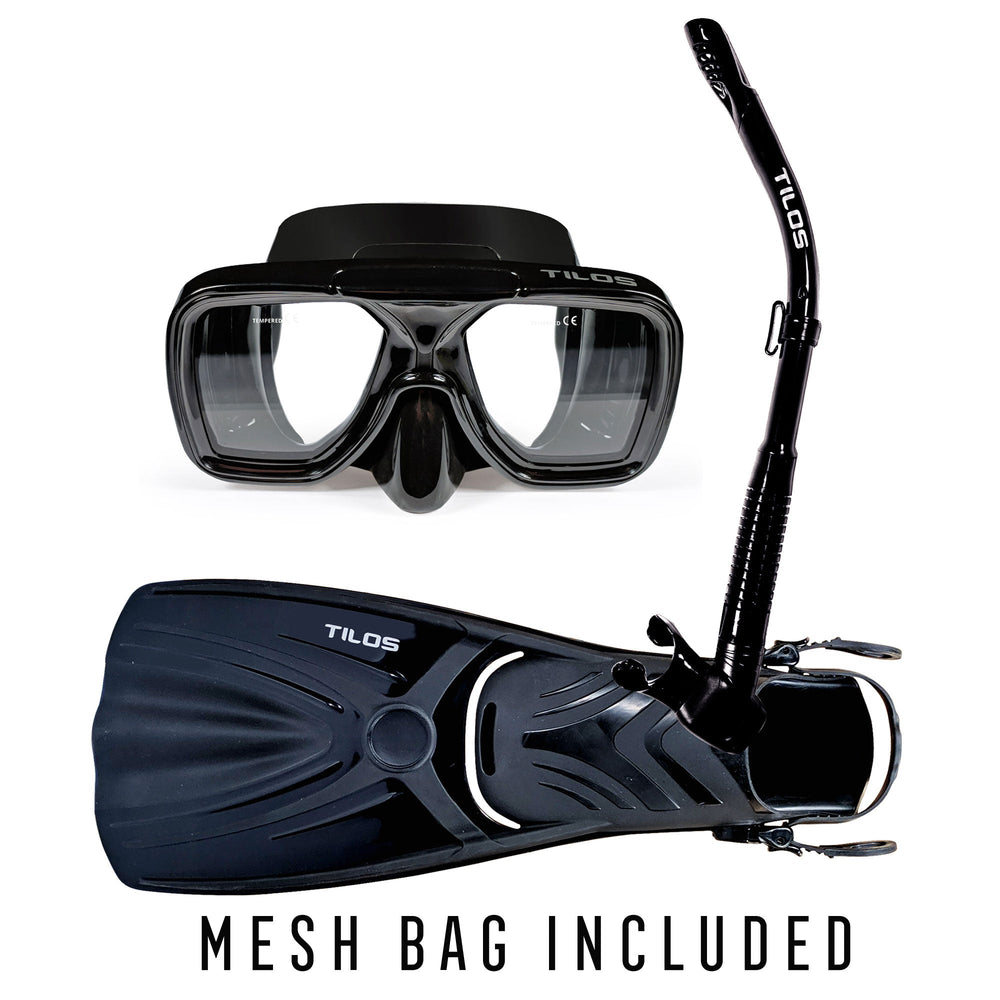 Snorkel Fins Package with Universal Plus Mask