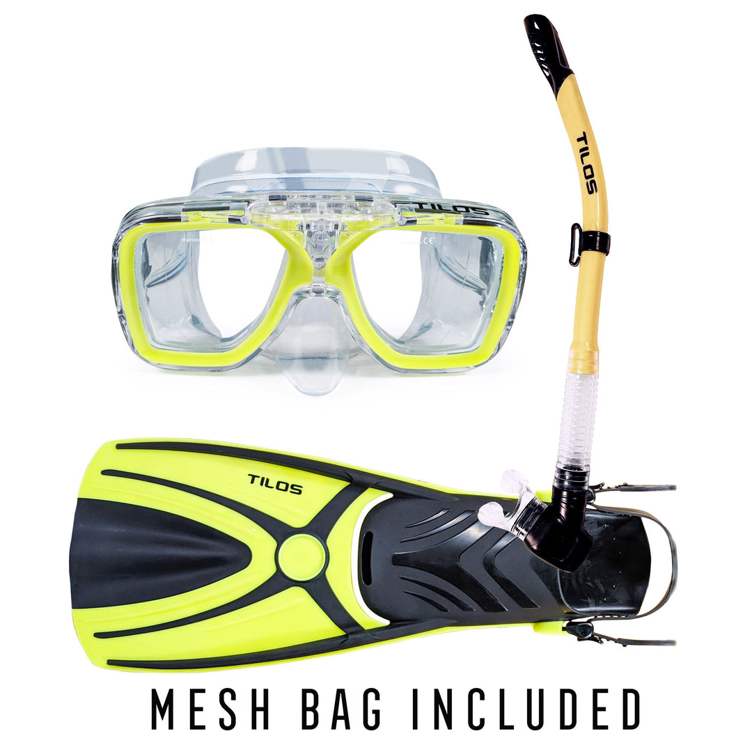 Snorkel Fins Package with Universal Plus Mask