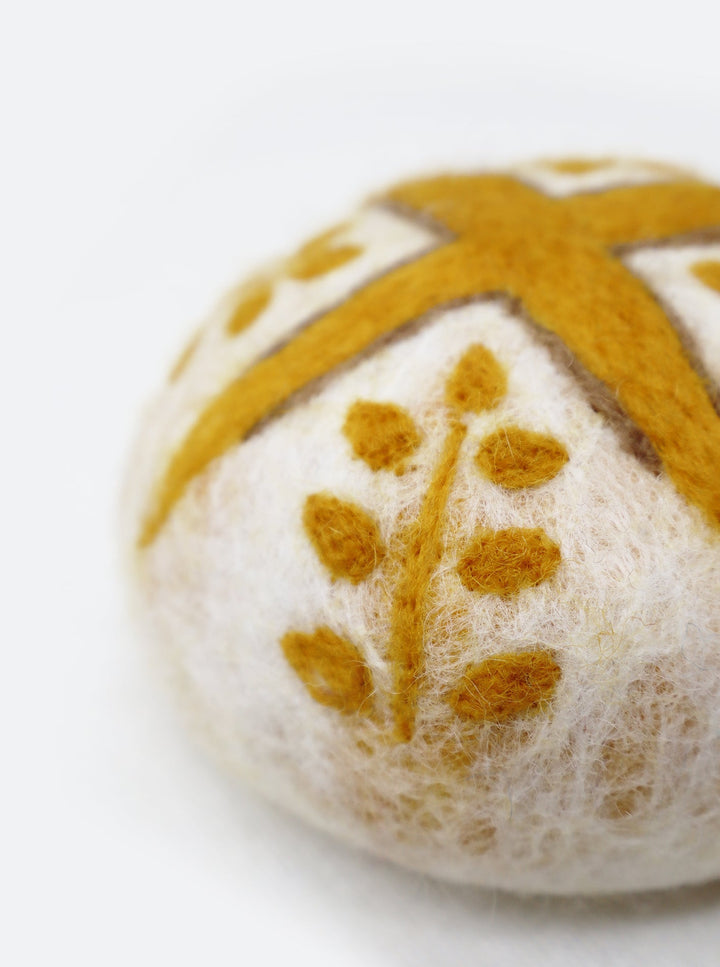 Wool Dog Toy - Sourdough Loaf for Playful Pets