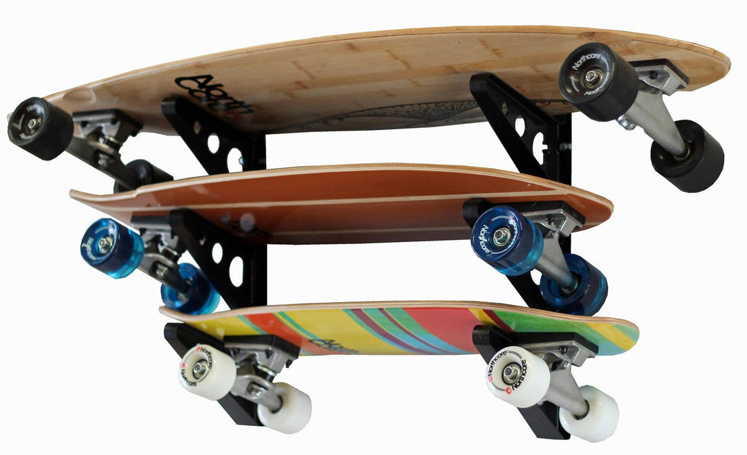 Skateboard Storage Rack for Organizing Boards and Gear