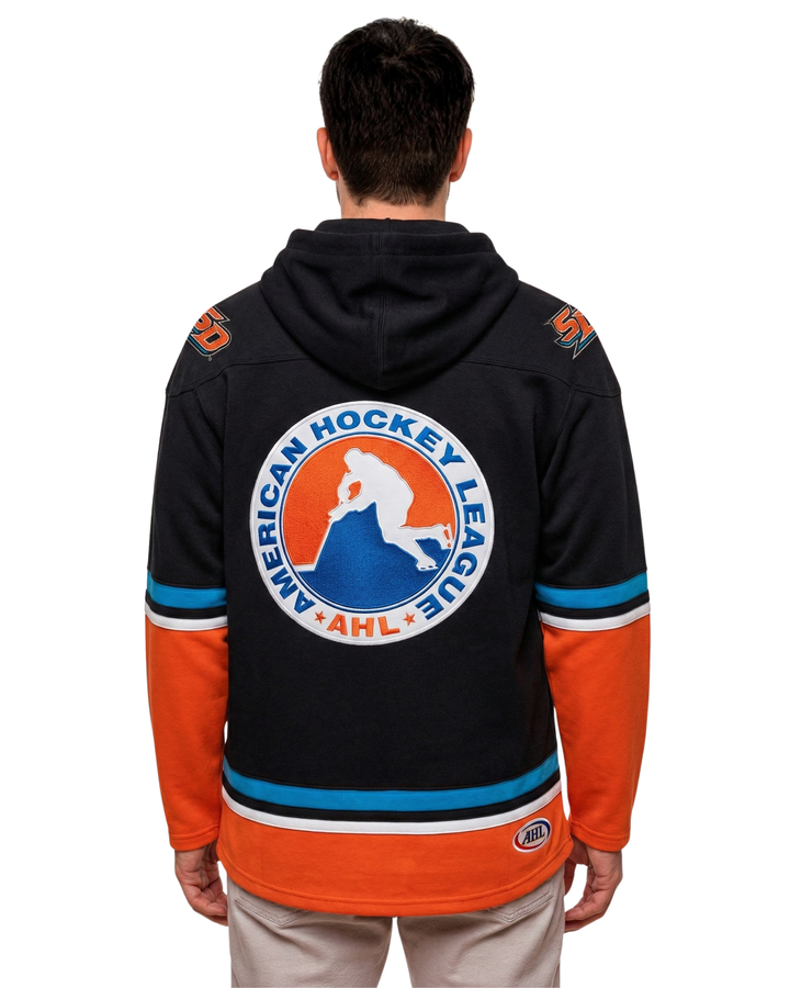 San Diego Gulls hockey hoodie with embroidered logos