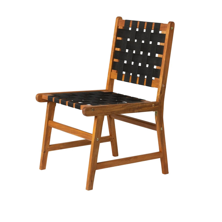 Sava Armless Dining Side Chair for Indoor & Outdoor Use