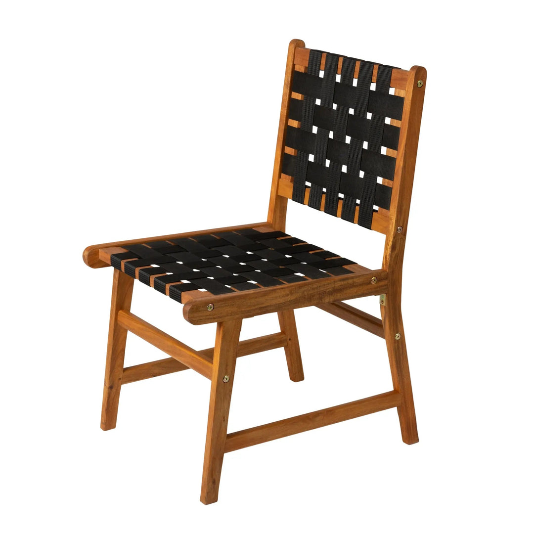 Sava Armless Dining Side Chair for Indoor & Outdoor Use