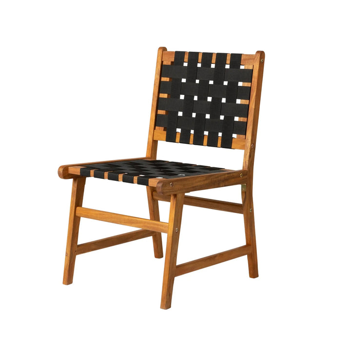 Sava Armless Dining Side Chair for Indoor & Outdoor Use