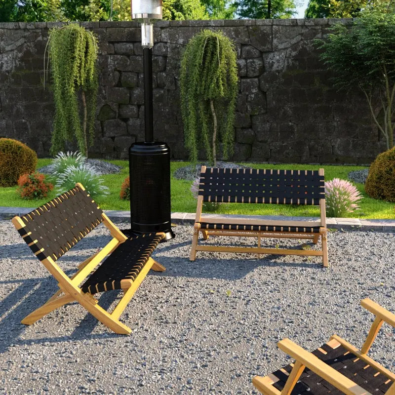 Sava Indoor Outdoor Folding Bench for Versatile Seating