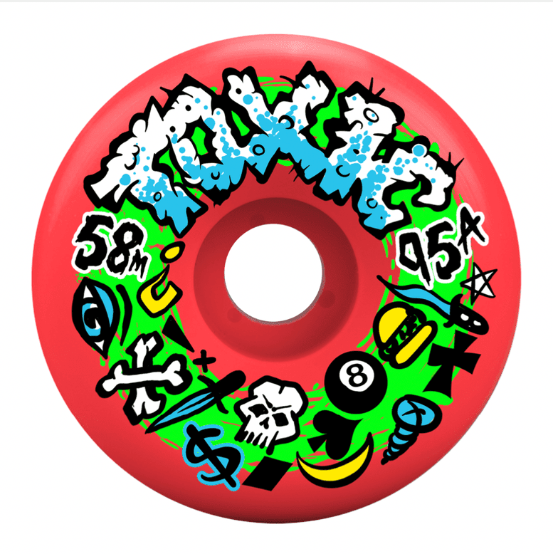 Toxic Team MED HARD Wheels 58mm/95A