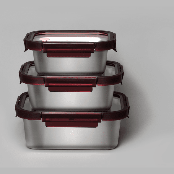 Multicolor Microwave Safe Stainless Steel Set