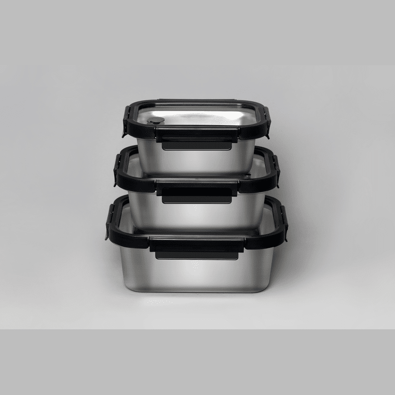 Multicolor Microwave Safe Stainless Steel Set