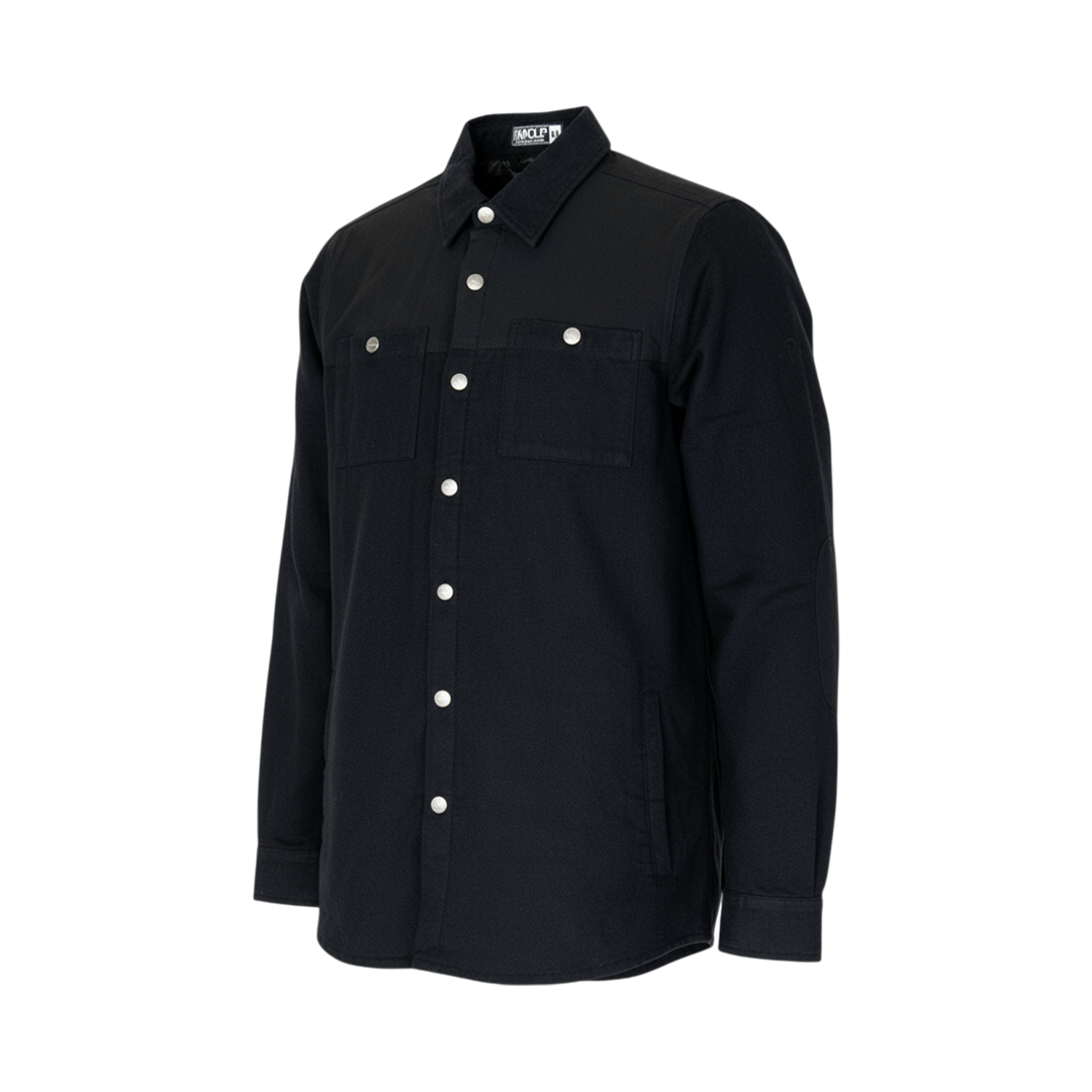 Handup Quilted Shacket - Black on Black