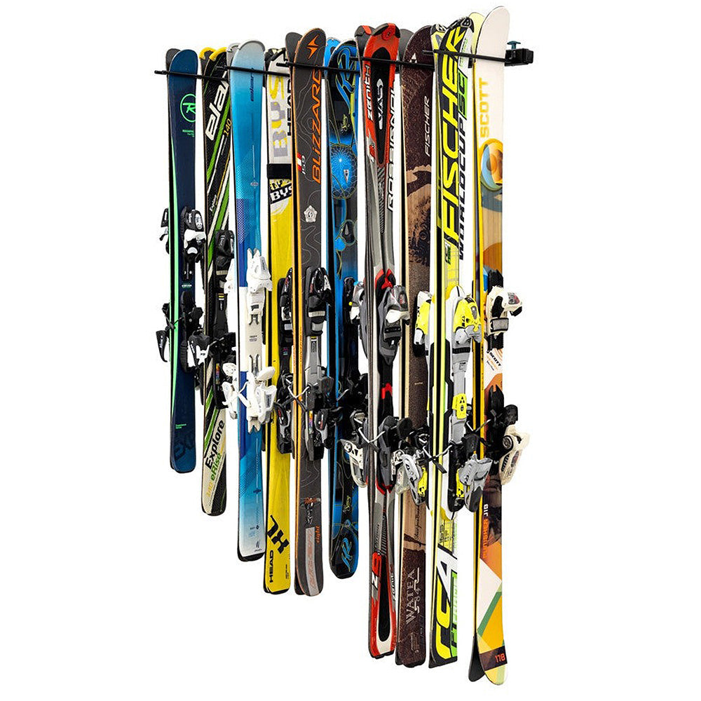 Adjustable Ski Rack for 10 Pairs - Optimal Wall Storage