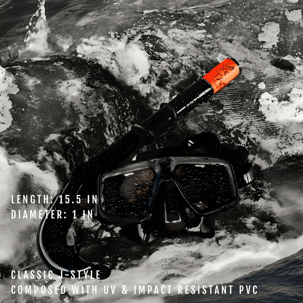 ATACLETE Twin Lens Dive Mask & Snorkel Combo