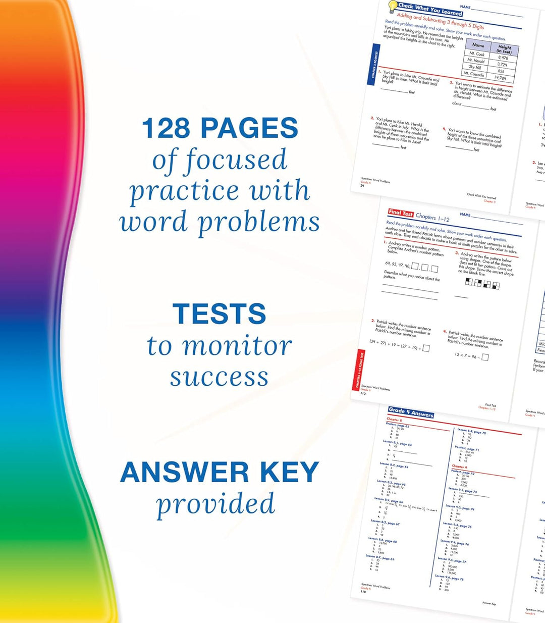 Spectrum Math Word Problems Grade 4 Workbook