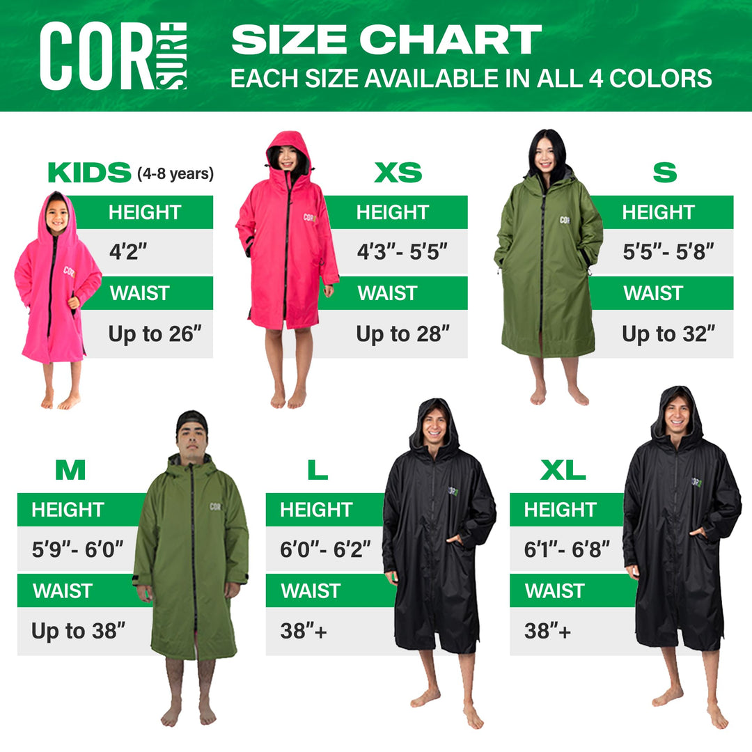 COR Surf Waterproof Swim Parka Pink