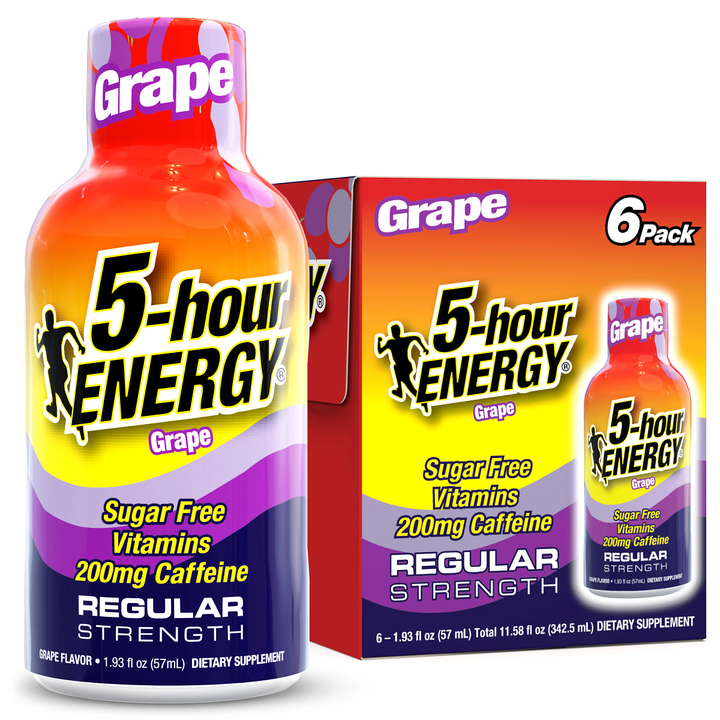 5-hour Energy Grape Flavor Regular Strength 5-hour ENERGY Shots