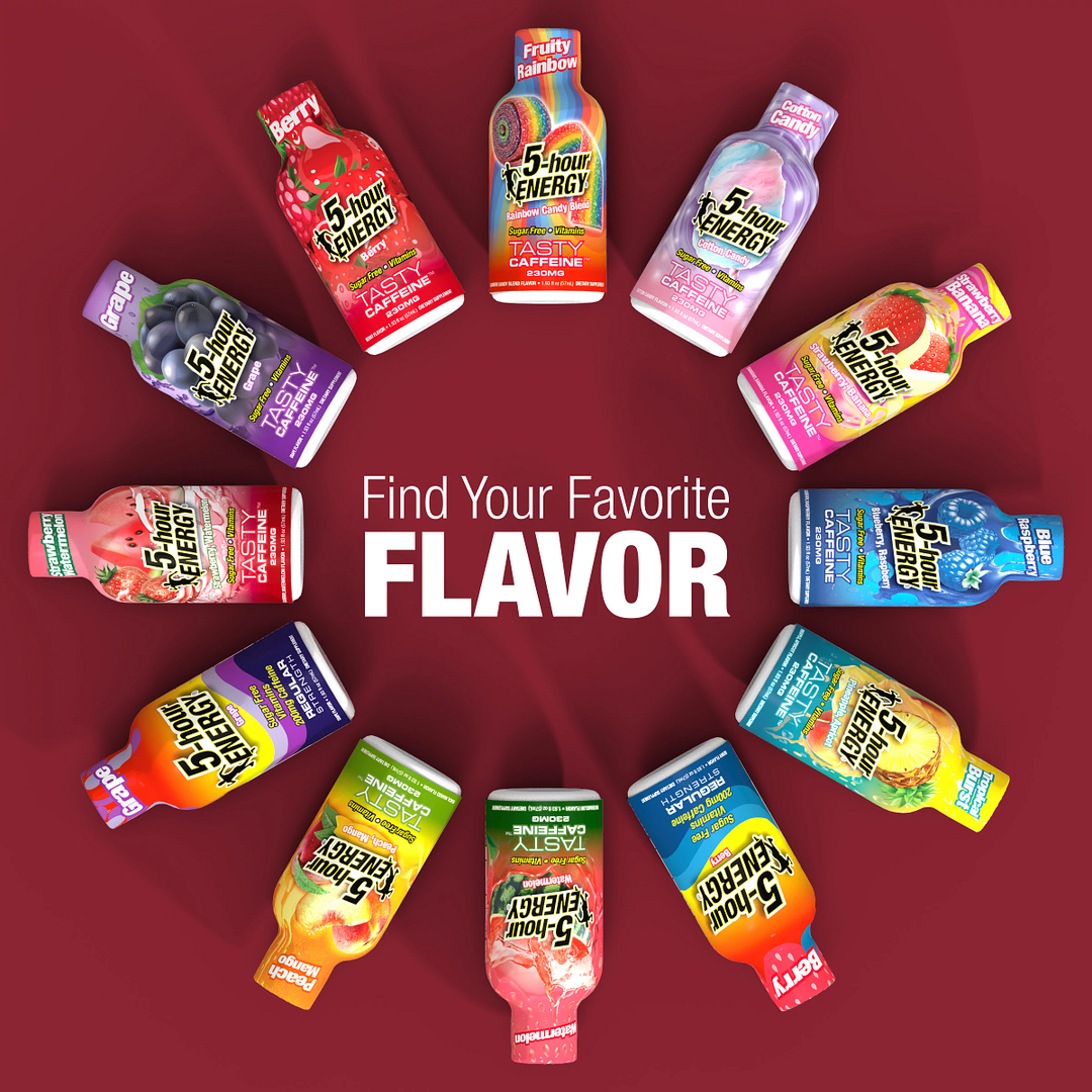 5-hour Energy Pomegranate Flavor Regular Strength 5-hour ENERGY Shots