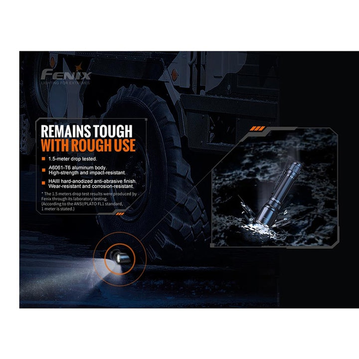 Fenix TK20R V2.0 Rechargeable Flashlight with FREE T5 Tactical Pen optional