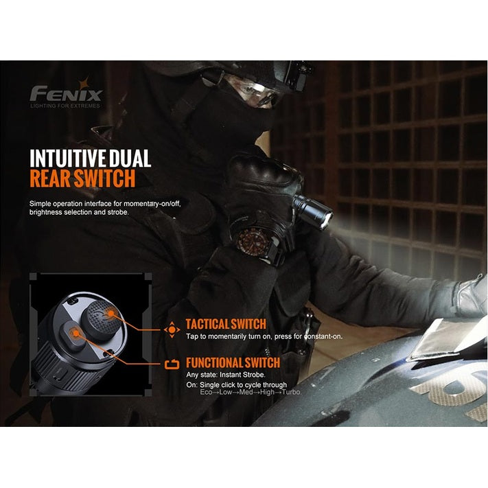 Fenix TK20R V2.0 Rechargeable Flashlight with FREE T5 Tactical Pen optional