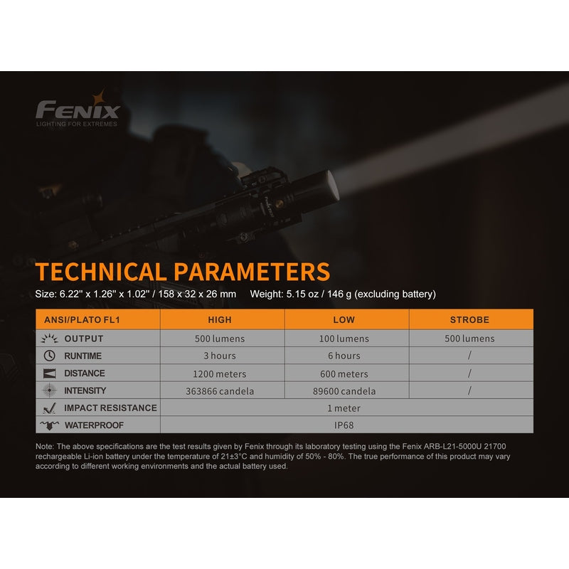 Fenix TK30 White Laser LED Flashlight