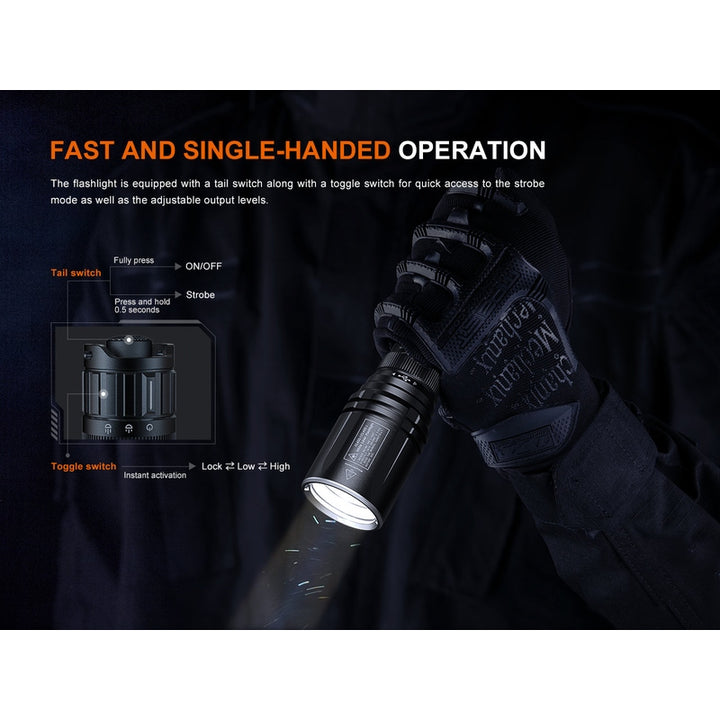 Fenix TK30R Tactical White Laser Rechargeable Flashlight