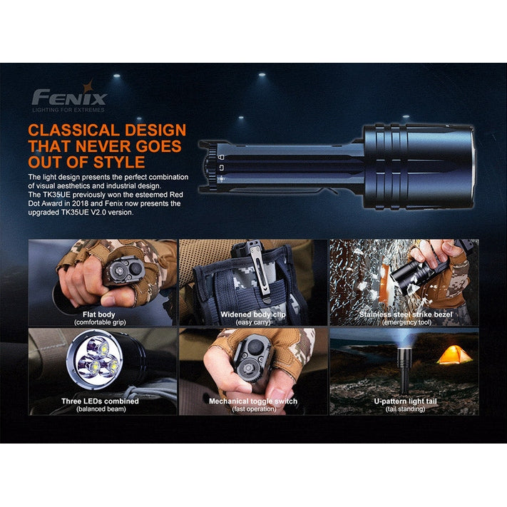 Fenix TK35UE V2.0 Flashlight - 5000 Lumens