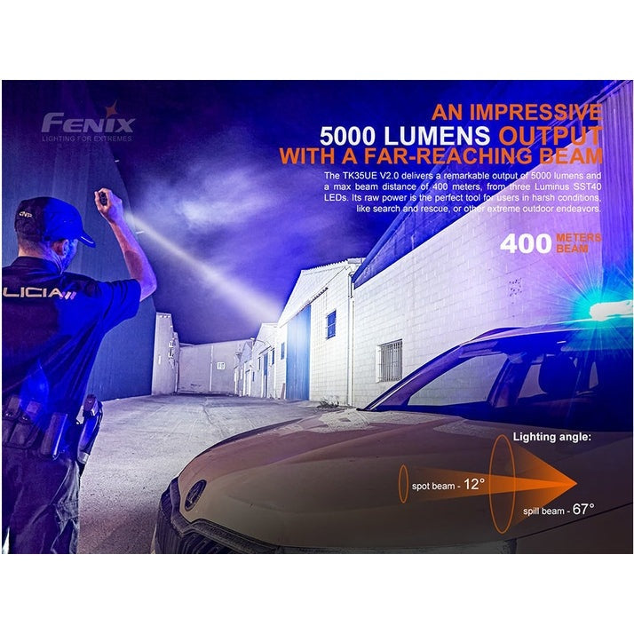Fenix TK35UE V2.0 Flashlight - 5000 Lumens