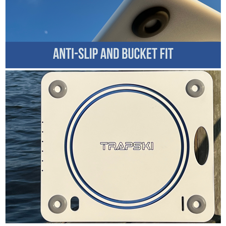 TRAPSKI Premium Bucket or Cooler Fishing Cutting Board | Made in the USA