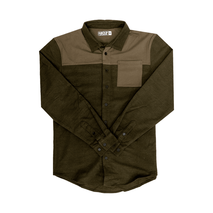 Handup FlexTop Flannel - Solid Olive