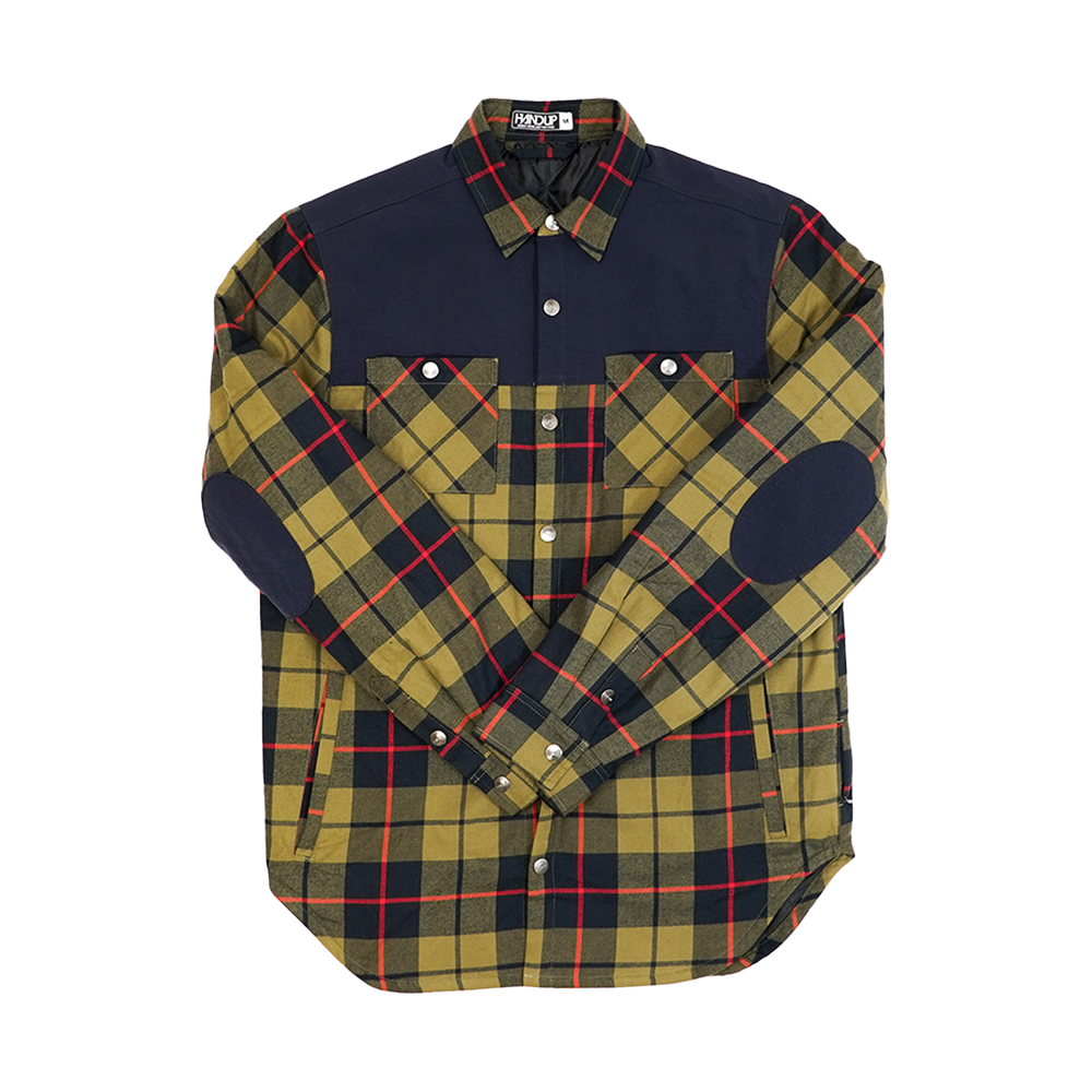 Handup Quilted Shacket - Olive Flannel