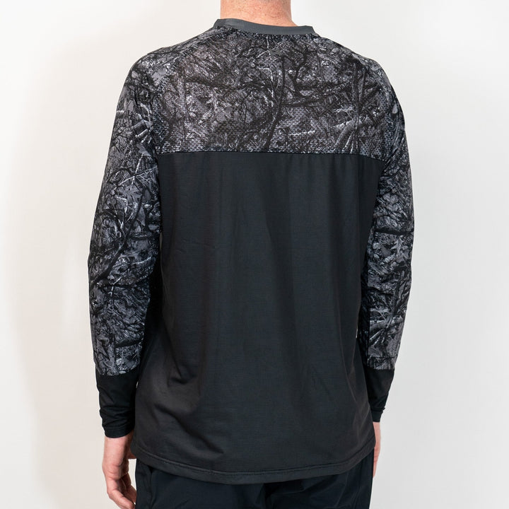 Handup Long Sleeve VenTop Jersey - Grey Timber Camo