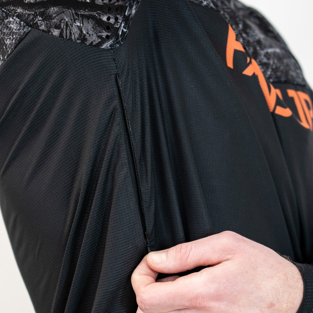 Handup Long Sleeve VenTop Jersey - Grey Timber Camo