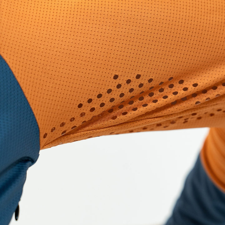 Handup Long Sleeve VenTop Jersey - Burning Orange/Slate Grey