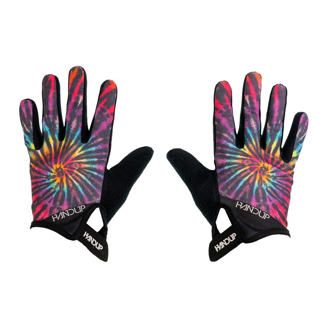 Youth Gloves - Reverse Tie Dye with Unique Design